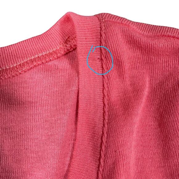 Ralph Lauren Sport Top Women Medium Pink Pull Over Short Sleeve Cotton Logo - Picture 4 of 6